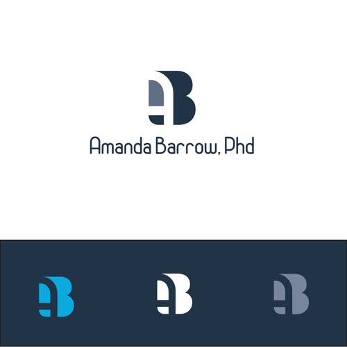 Neutral logo with the title 'Smart Logo for Amanda BArrow, Phd'