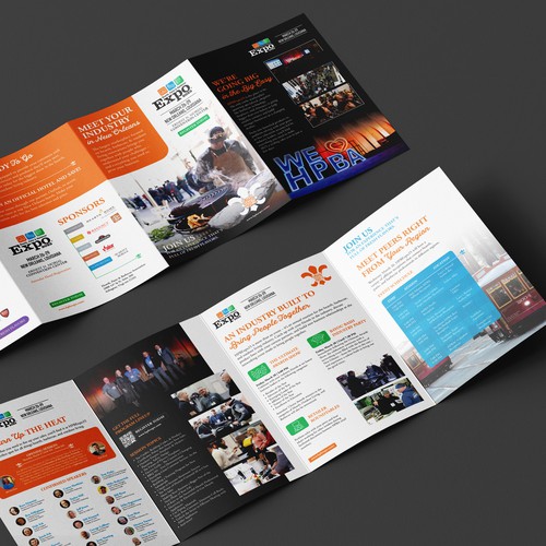 Design with the title 'HPBE Brochure'