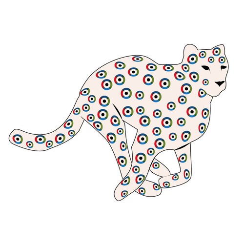 Cheetah design with the title 'Recognisable cheetah with OnePlace logo'