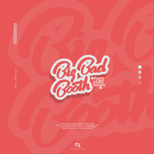 Energetic logo with the title 'Big Bad Booth Logo Concept'