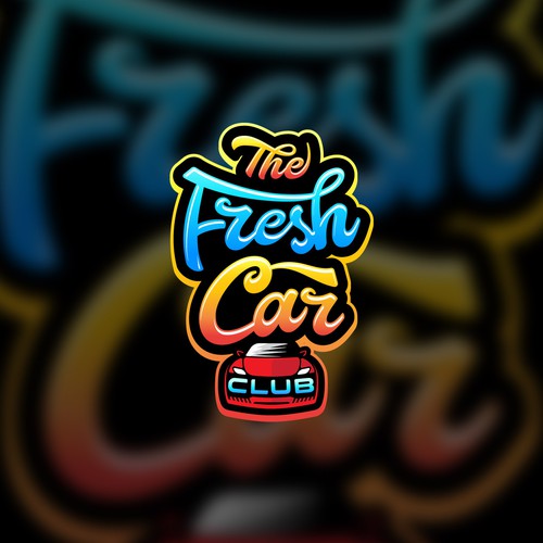 Young adult logo with the title 'The Fresh Car Club'