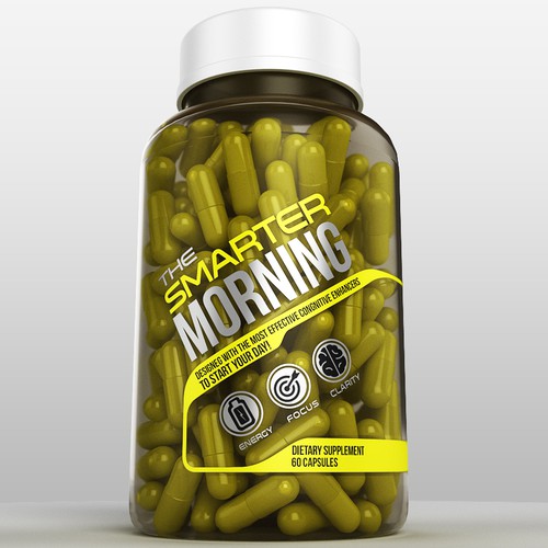 3D label with the title 'the smarter morning'