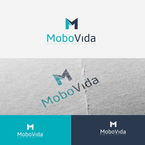 Mobile brand with the title 'A progressive logo and brand package for a mobile device accessory brand'