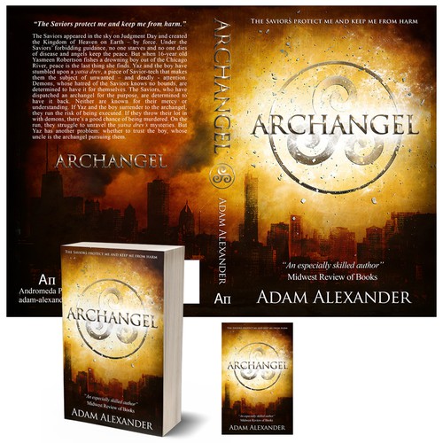 Dystopian book cover with the title 'Archangel'