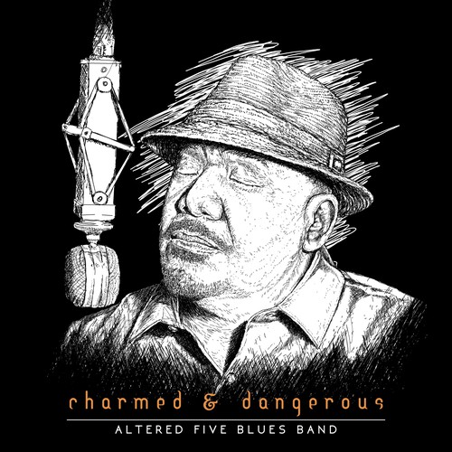 Pencil drawing design with the title 'artistic portrait sketch'