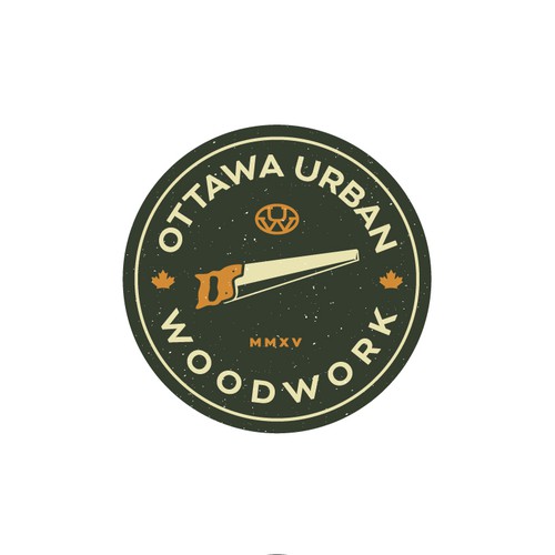 Woodworking design with the title 'Hip logo for carpentry company'