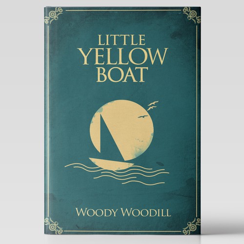 Simple book cover with the title 'Little yellow boat'