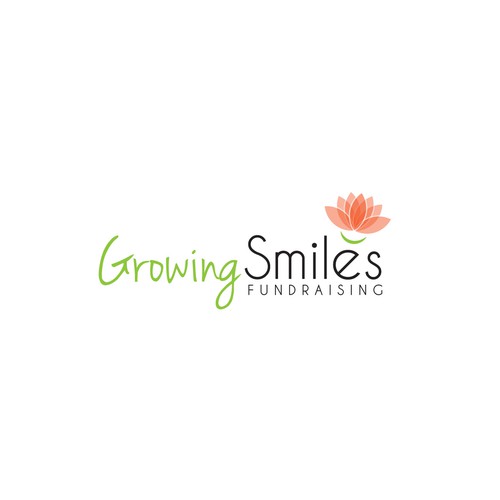 Smile design with the title 'Growing Smiles Fundraising '