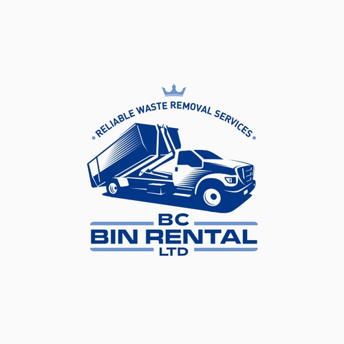 Blue brand with the title 'Logo for BC BIN RENTAL LTD'