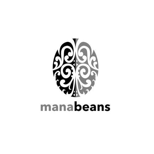Bean logo with the title 'Mana Beans'