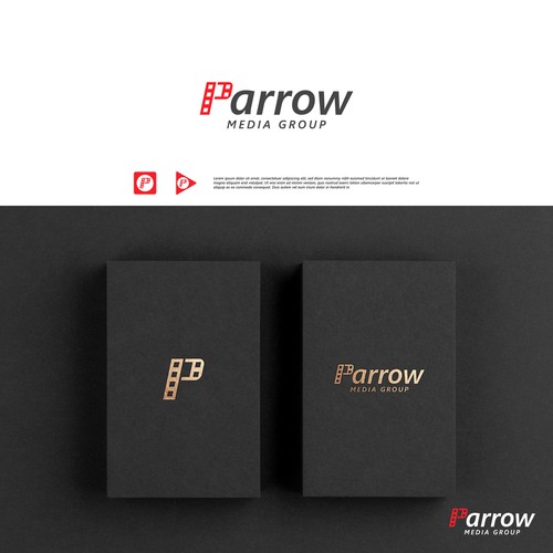 Production house design with the title 'Parrow video production company logo'