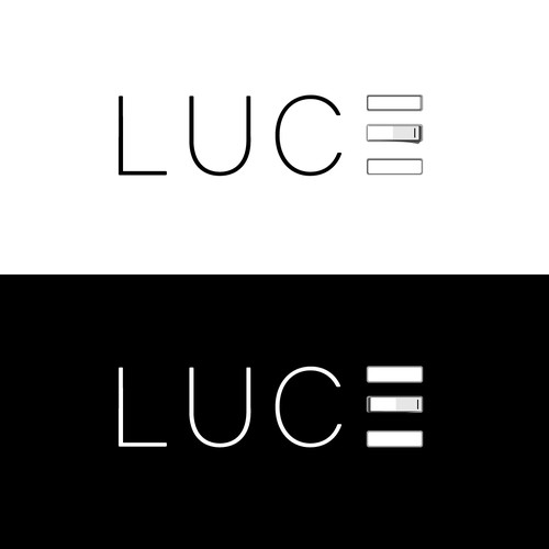 Switch design with the title 'Logo for lighting solutions'