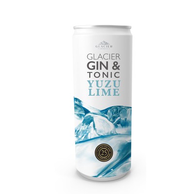 Glacier Gin & tonic can design