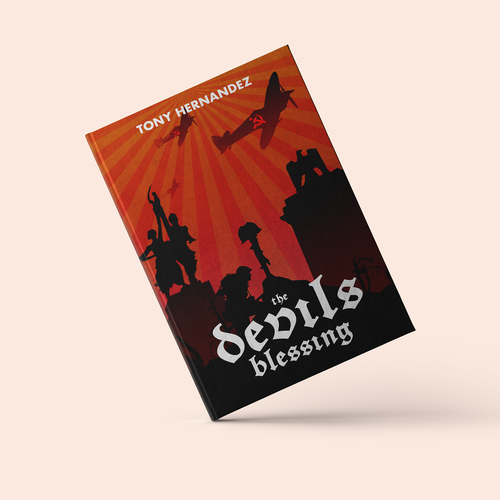 Poster book cover with the title 'Book Cover for The Devils Blessing'