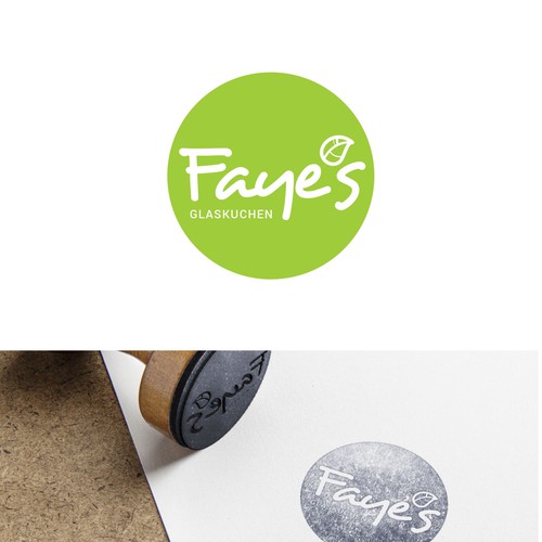 Fresh food logo with the title 'Faye's superfood logo'