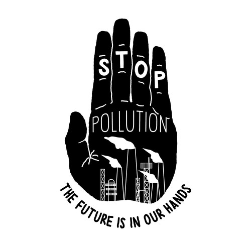 Climate change design with the title 'Bold T-shirt Design'