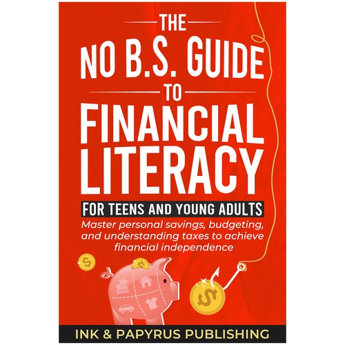 Financial book cover with the title 'The No B.S. Guide To Financial Literacy'