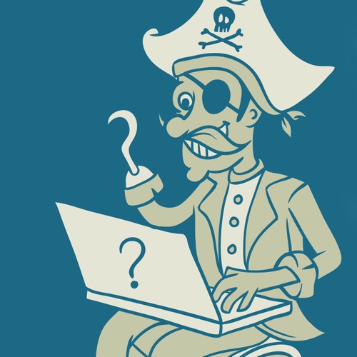 Pirate t-shirt with the title 'Real Hacker'