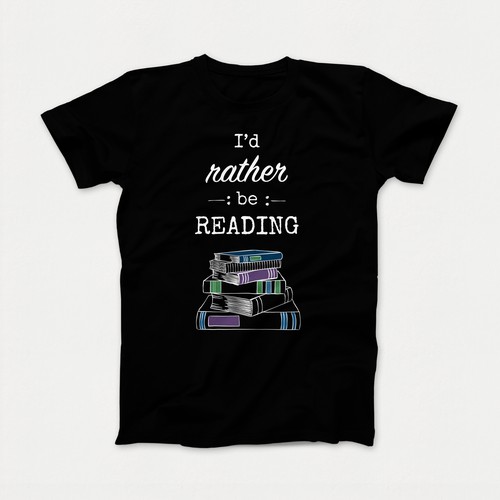 Text t-shirt with the title 'Book lovers t-shirt design '
