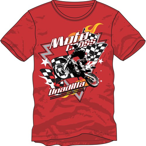 Emblem t-shirt with the title 'Create a tshirt for the legendary UNADILLA MOTOCROSS TRACK...'