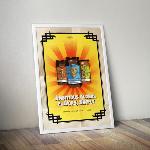 Thematic design with the title 'Poster concept for One Culture Foods'