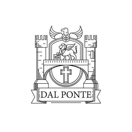 Coat of arms logo with the title 'DAL PONTE'