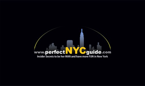 New York logo with the title 'Perfect NYC guide logo'