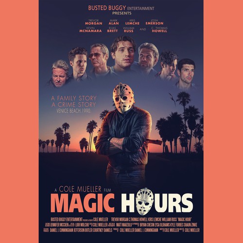 Movie poster artwork with the title 'magic hours'