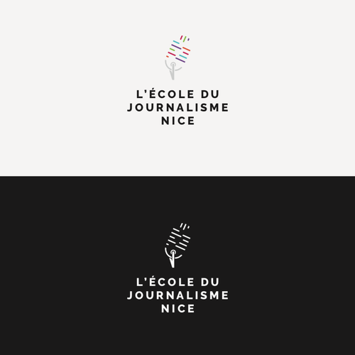 Journalism design with the title 'Concept de logo Ecole de journalisme'