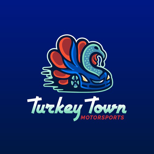 Turkey design with the title 'Turkey Town Motorsports'