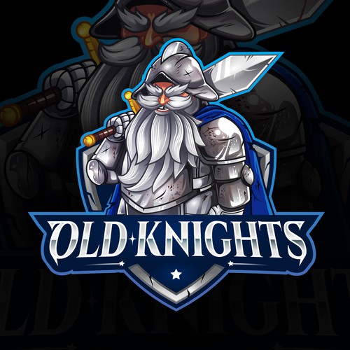 Viking ship logo with the title 'Old Knights'