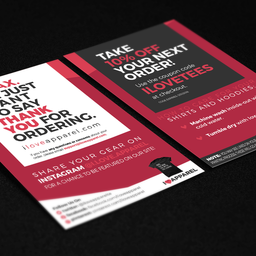 Thank you design with the title 'Just Relax.'