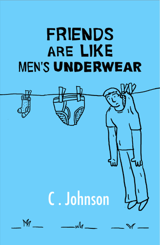 Underwear design with the title 'Humorous Coffee Table Book Jacket & Interior Design'
