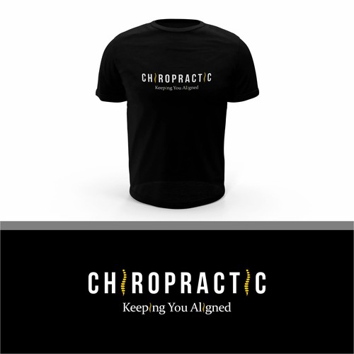 Medical t-shirt with the title 'T-Shirt Design - Chiropractic'