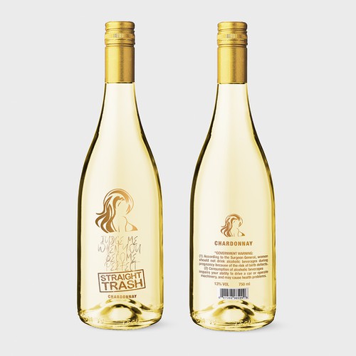 Bold label with the title 'STRAIGHT TRASH'