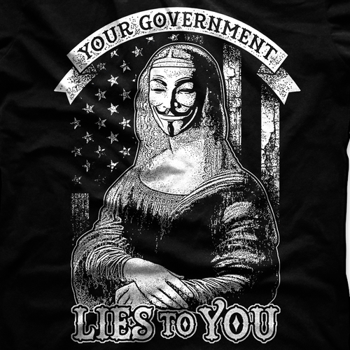 Picture design with the title 'Anonymous T-shirt'