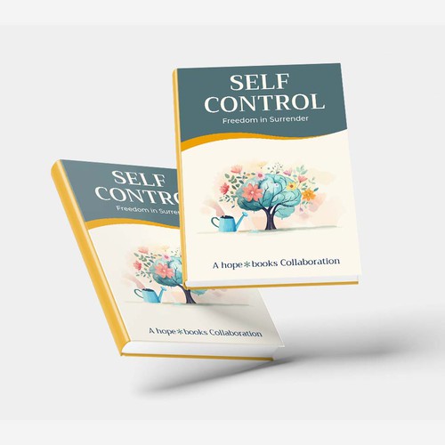 Drawing book cover with the title 'Cover Contest for "SELF CONTROL"'