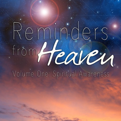 Philosophy design with the title '"Reminders From Heaven"  Book Cover'