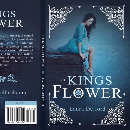 Ornamental design with the title 'Yung adult fantasy book cover'