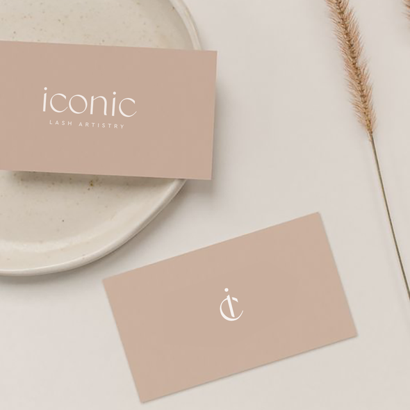 Eyelash design with the title 'ICONIC'