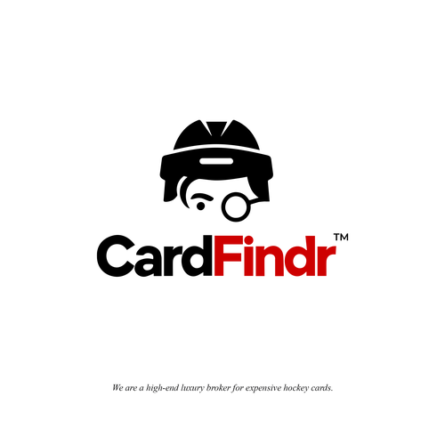 Helmet brand with the title 'CardFindr logo'