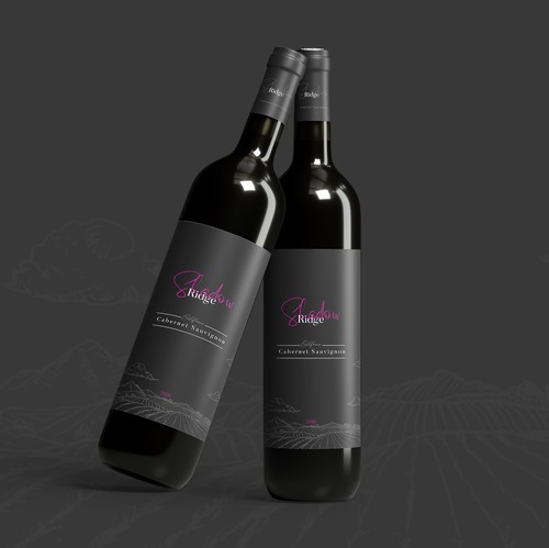 Abstract label with the title 'Wine Label'