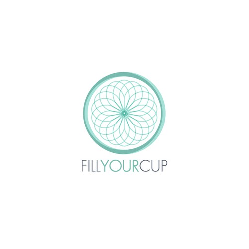 Wellness design with the title 'Fill your cup brand'