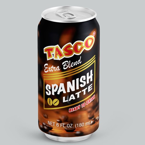 Can design with the title 'Coffee can label design'