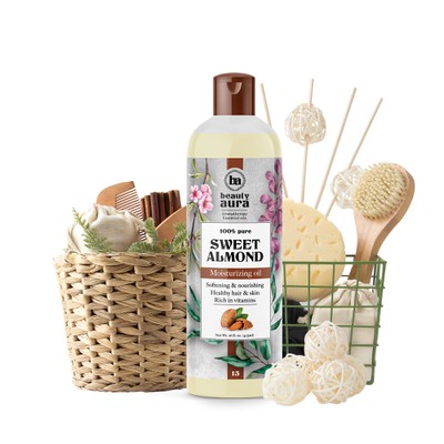 beauty aura Sweet Almond oil design