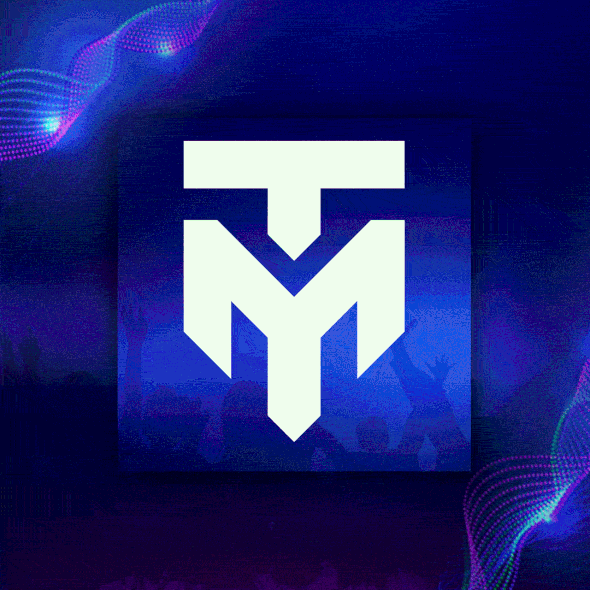 Tm logo with the title 'TM Logo - Glitch Animation'