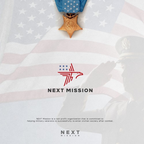 Flag design with the title 'NEXT MISSION '