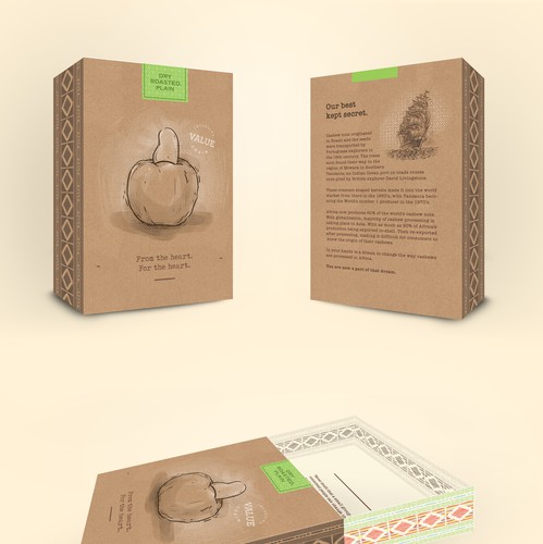 Gift box design with the title 'Gift Box Design for More Than Cashews '