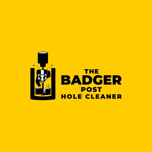 Badger design with the title 'The Badger '
