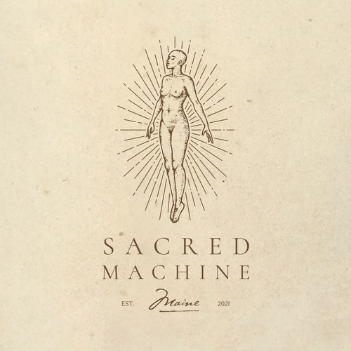 Machinery logo with the title 'Logo design for Sacred Machine'